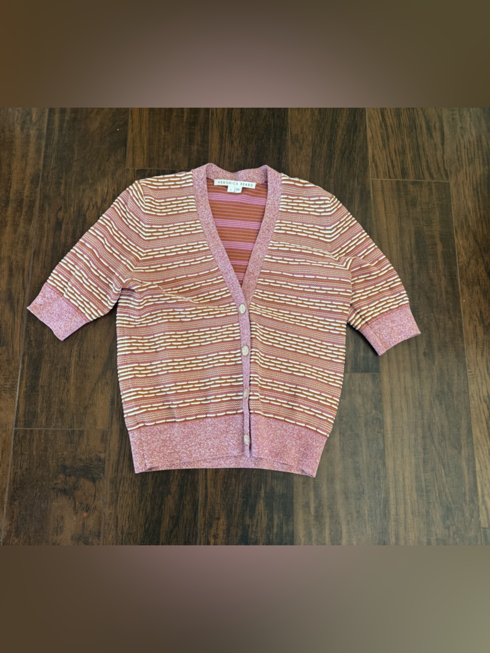 Veronica Beard Toyama Knit Stripe Cardigan | Size small